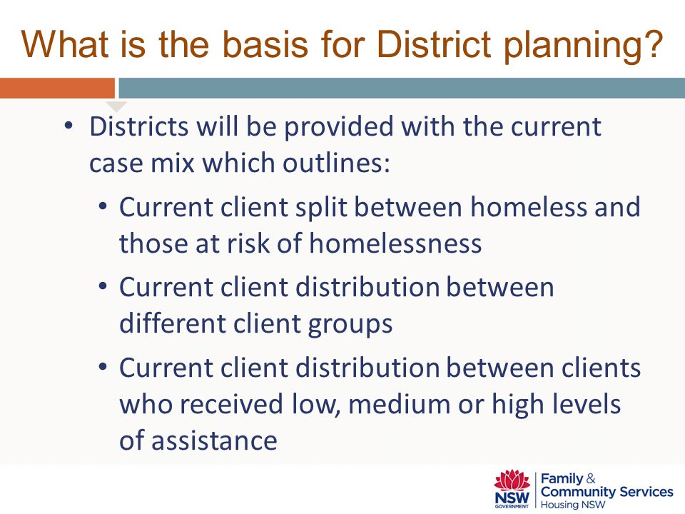 What is the basis for District planning.