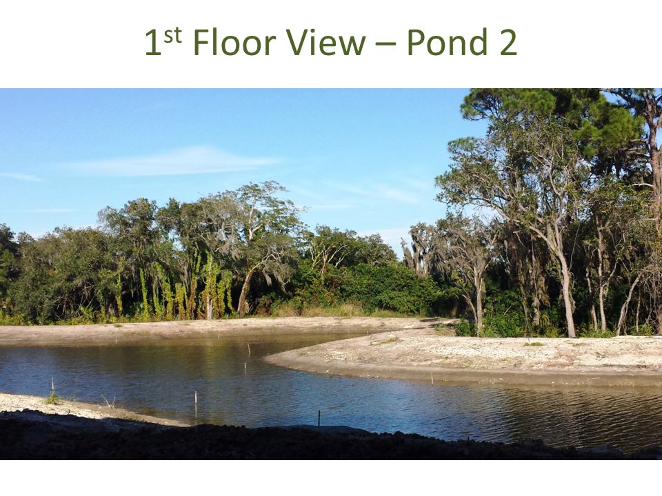 1 st Floor View – Pond 2