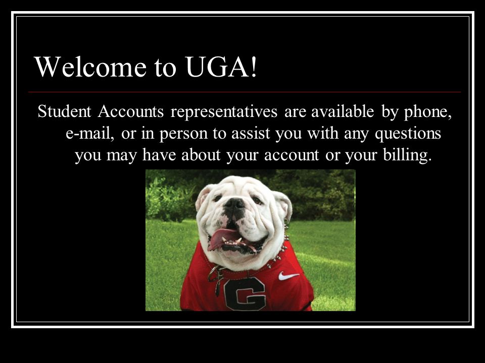Welcome to UGA.