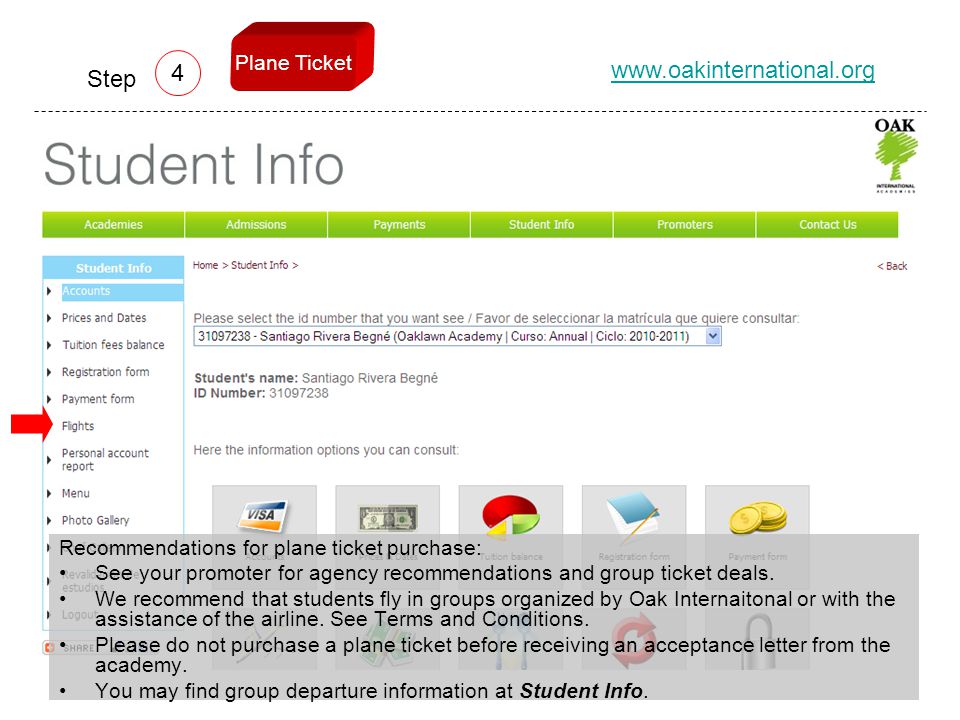 Recommendations for plane ticket purchase: See your promoter for agency recommendations and group ticket deals.