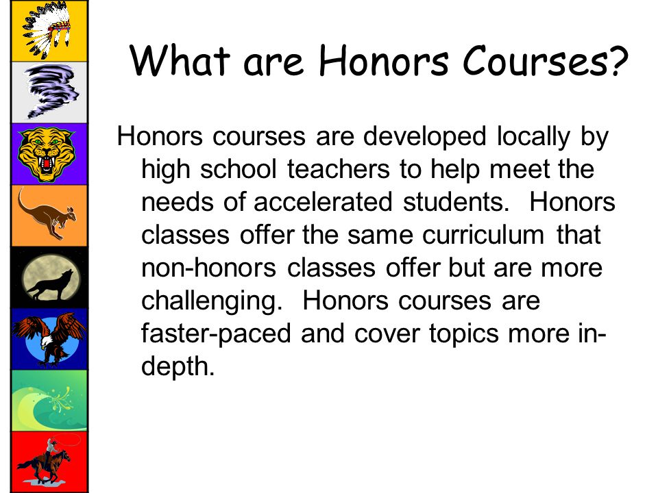 What are Honors Courses.