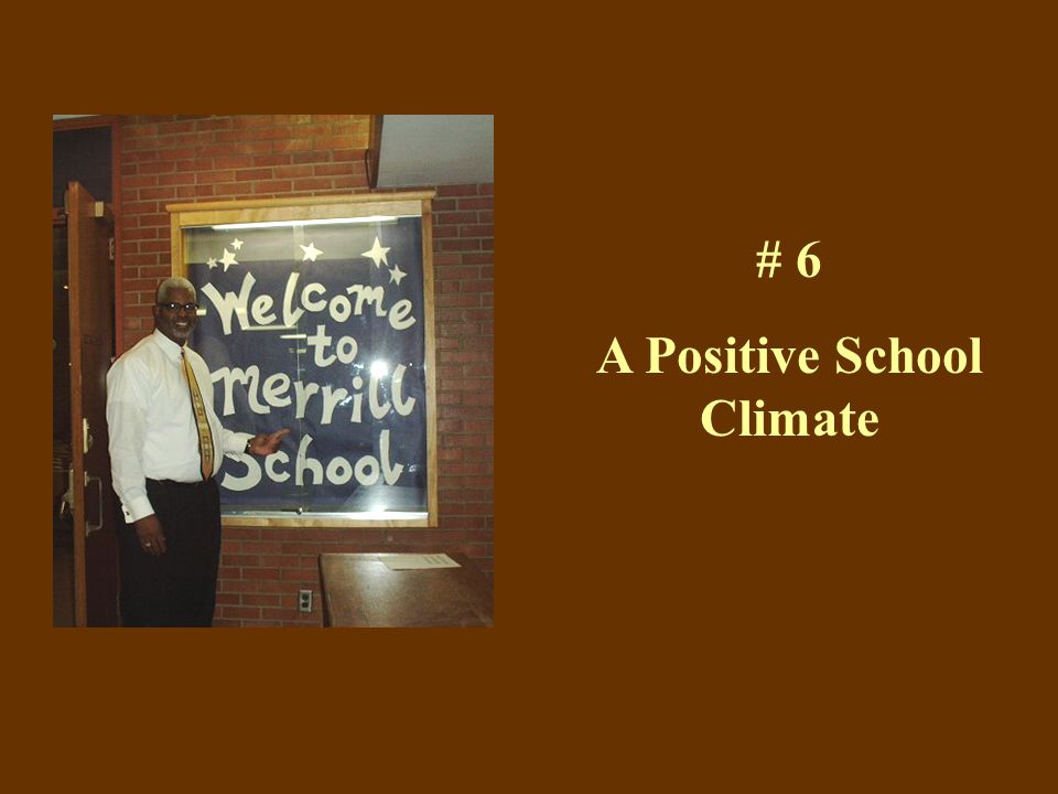 # 6 A Positive School Climate