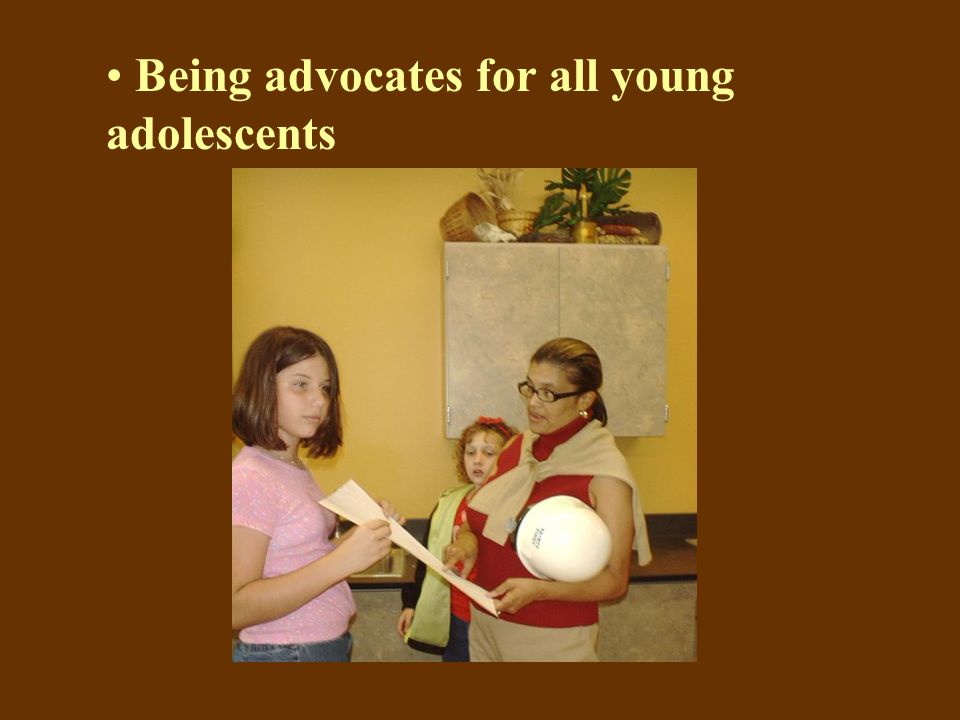 Being advocates for all young adolescents