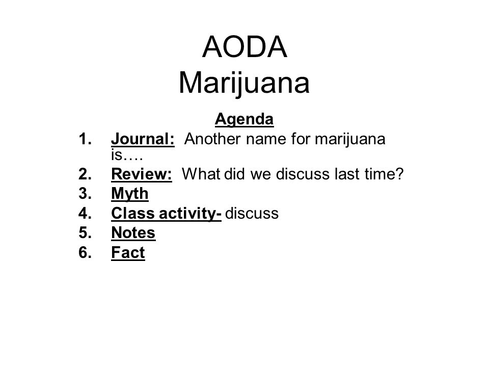 another name for agenda