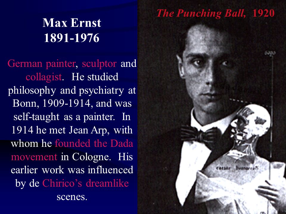 The Punching Ball, 1920 Max Ernst German painter, sculptor and collagist.