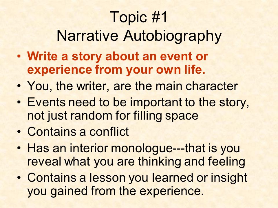 write experience