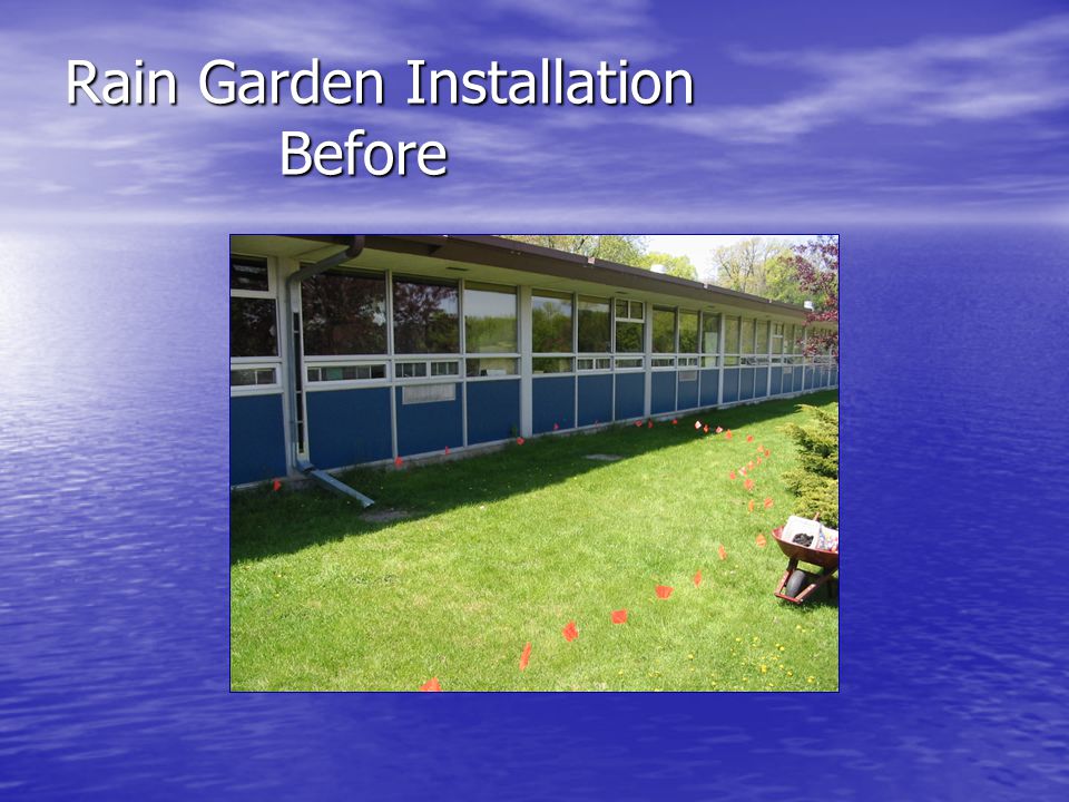 Rain Garden Installation Before