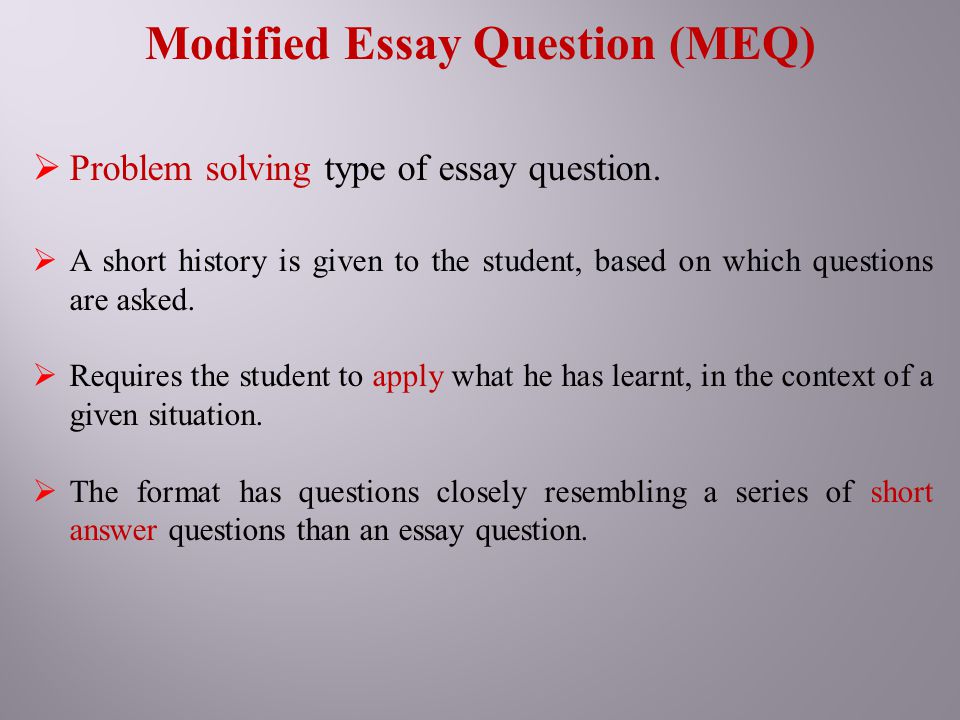 Essay terms explained — University of Leicester