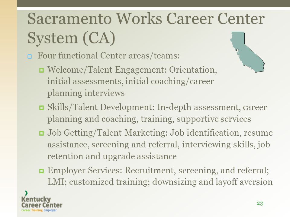functional supervision customer focused career center organization sacramento works career center