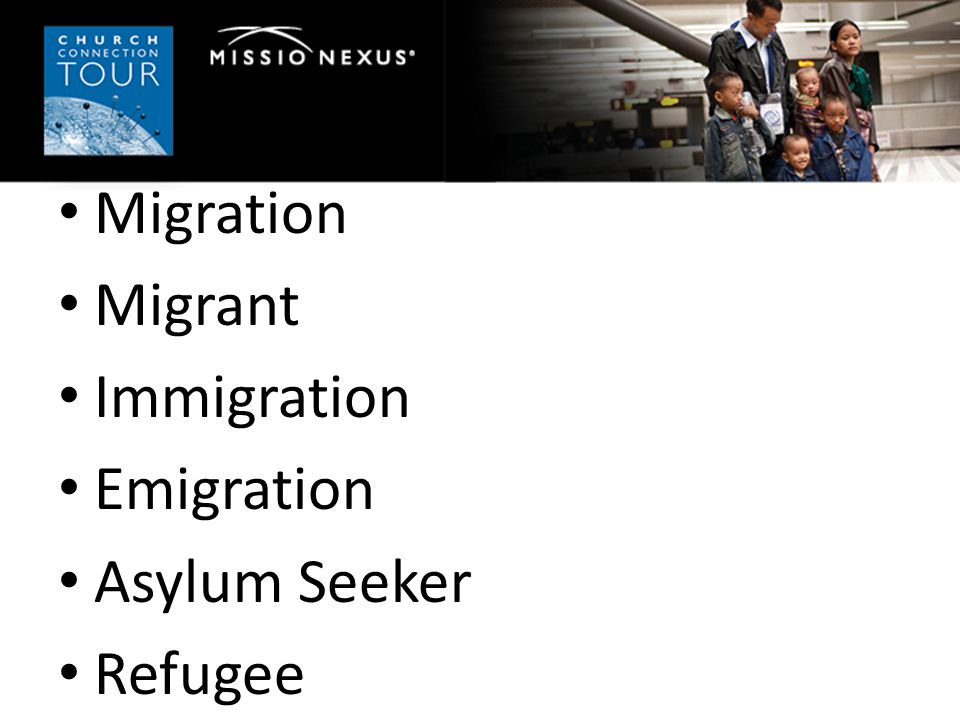 Migration Migrant Immigration Emigration Asylum Seeker Refugee