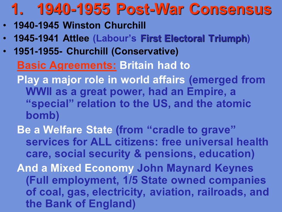 post war consensus britain post war consensus britain