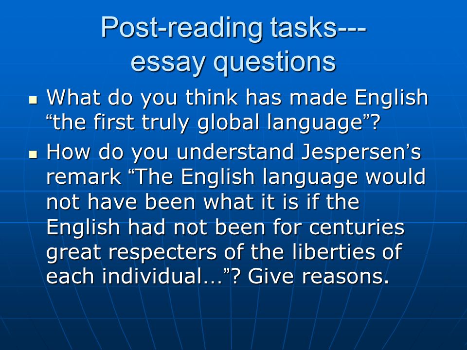 essay for english language essay for english language