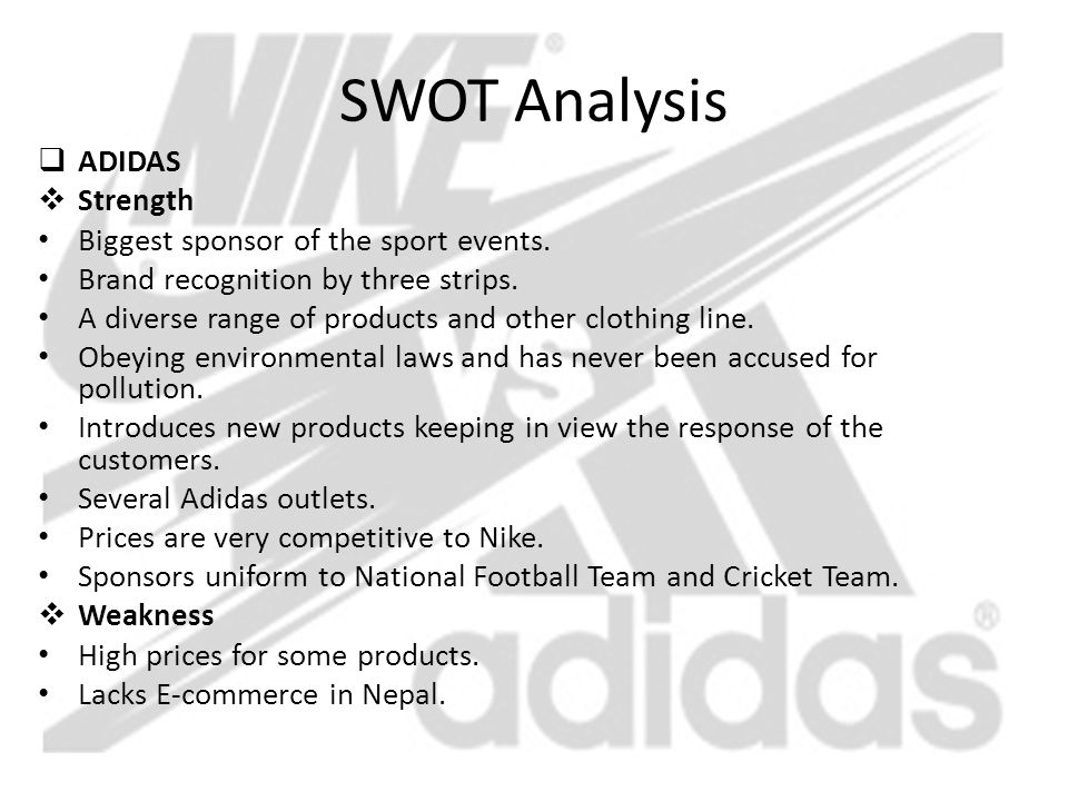 كرو جورج ستيفنسون نظف swot analysis for adidas company -  thismissionarylife.org