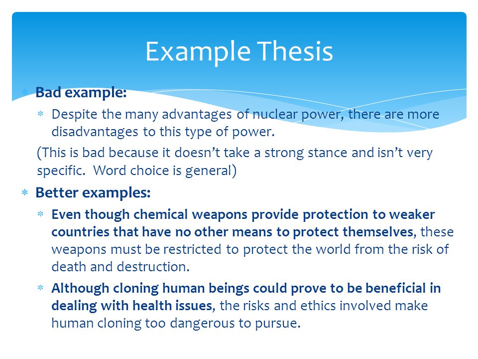 Process Essay Thesis Statement