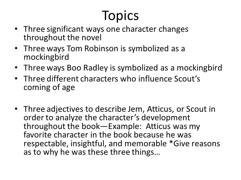 To kill a mockingbird literary analysis essay topics
