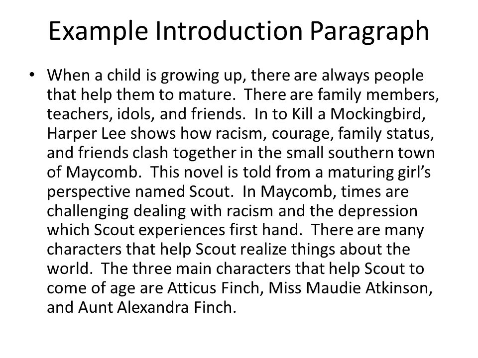 Example essay questions for to kill a mockingbird