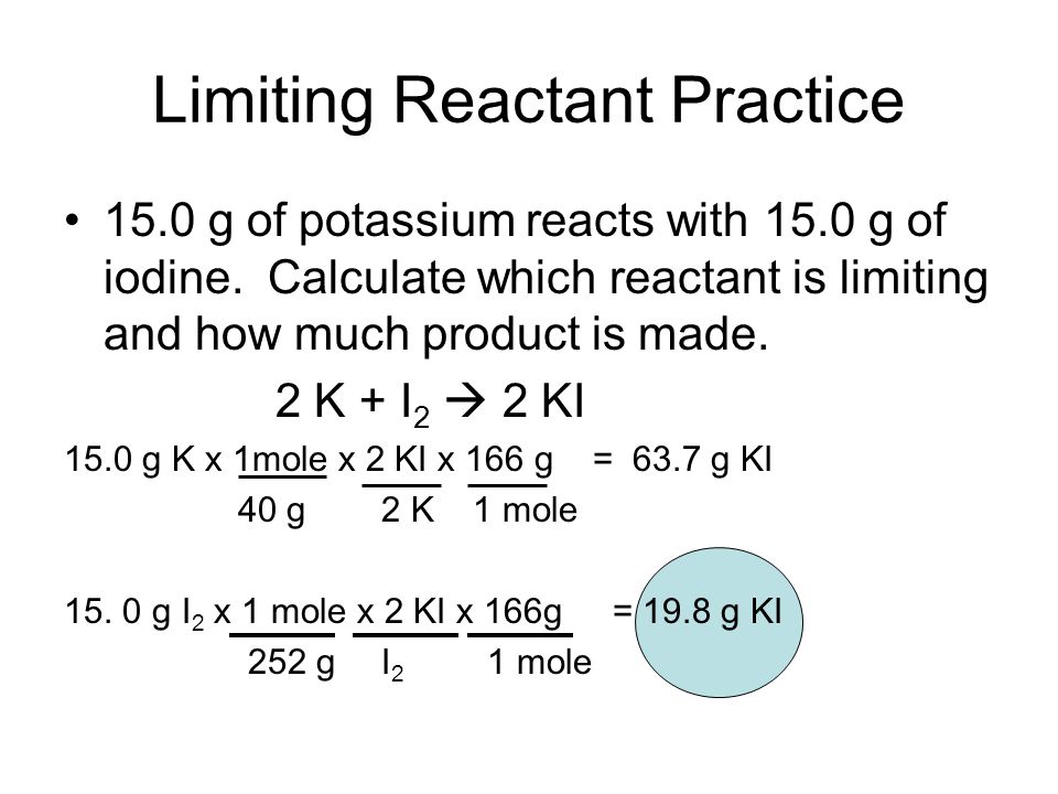 Limiting Reactant Theoretical And Percent Yield 7 Theoretical Yield