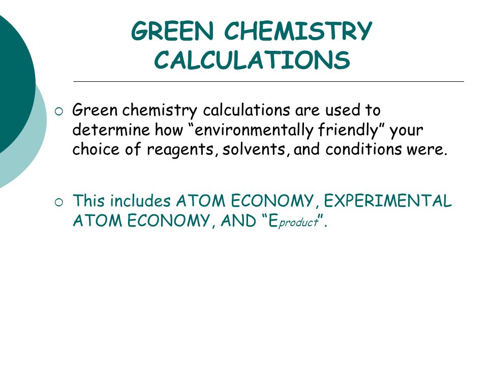 Exp 13 Calculation Chromatographic And Spectral Applications 5 Green Chemistry Calculations
