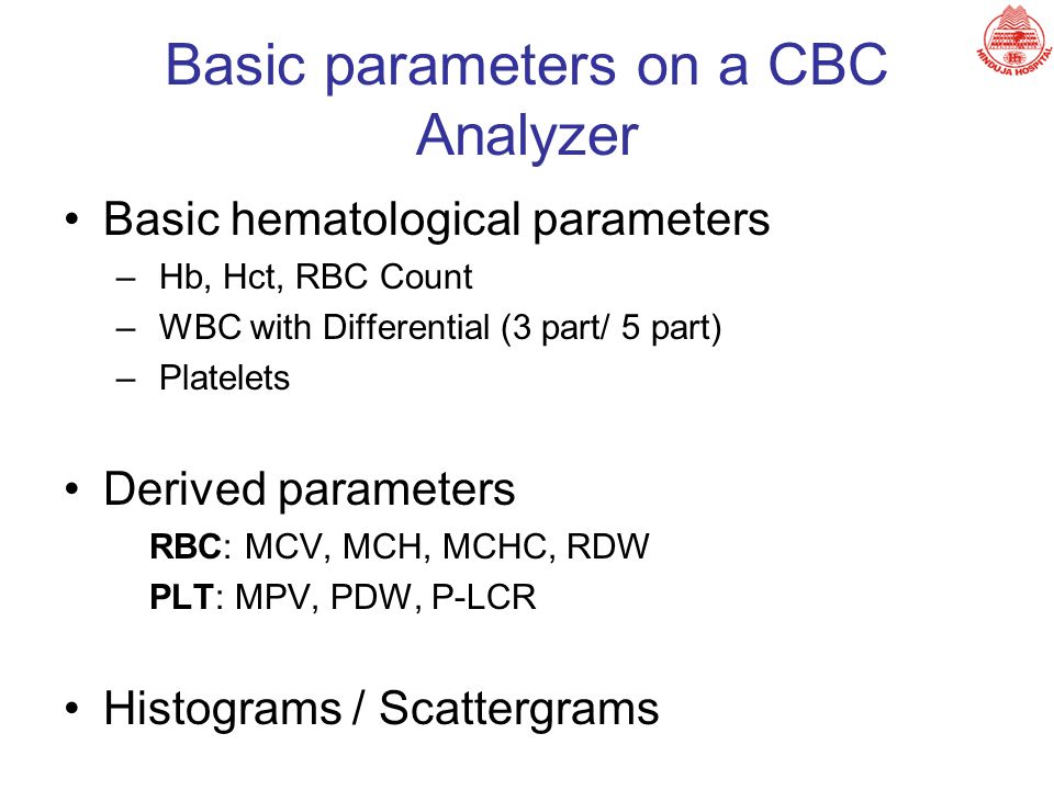 What does it mean when the differential part of CBC is normal?