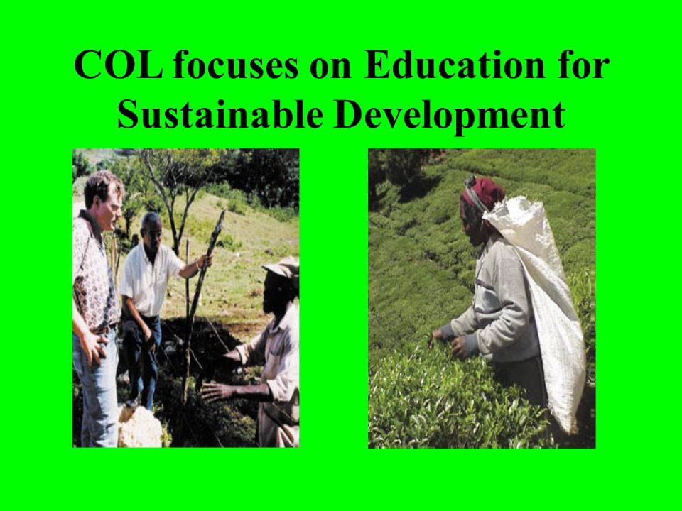 COL focuses on Education for Sustainable Development