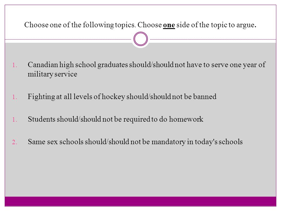 Homework Should Be Banned Speech