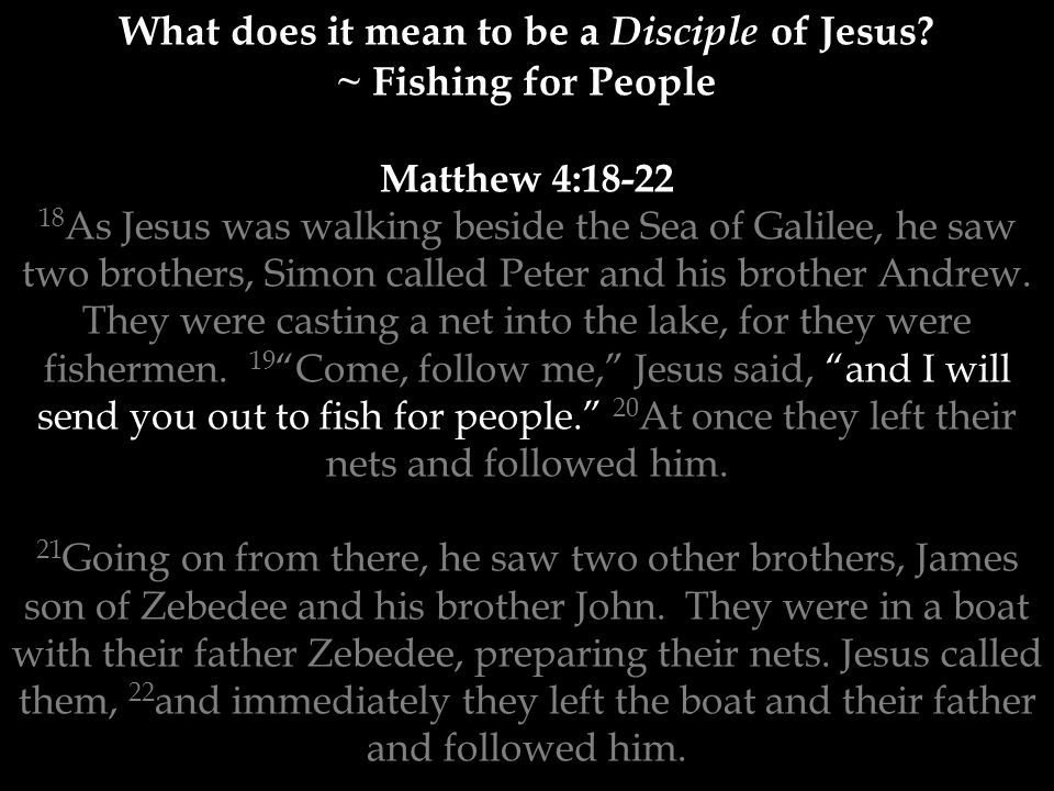 What does it mean to be a Disciple of Jesus.