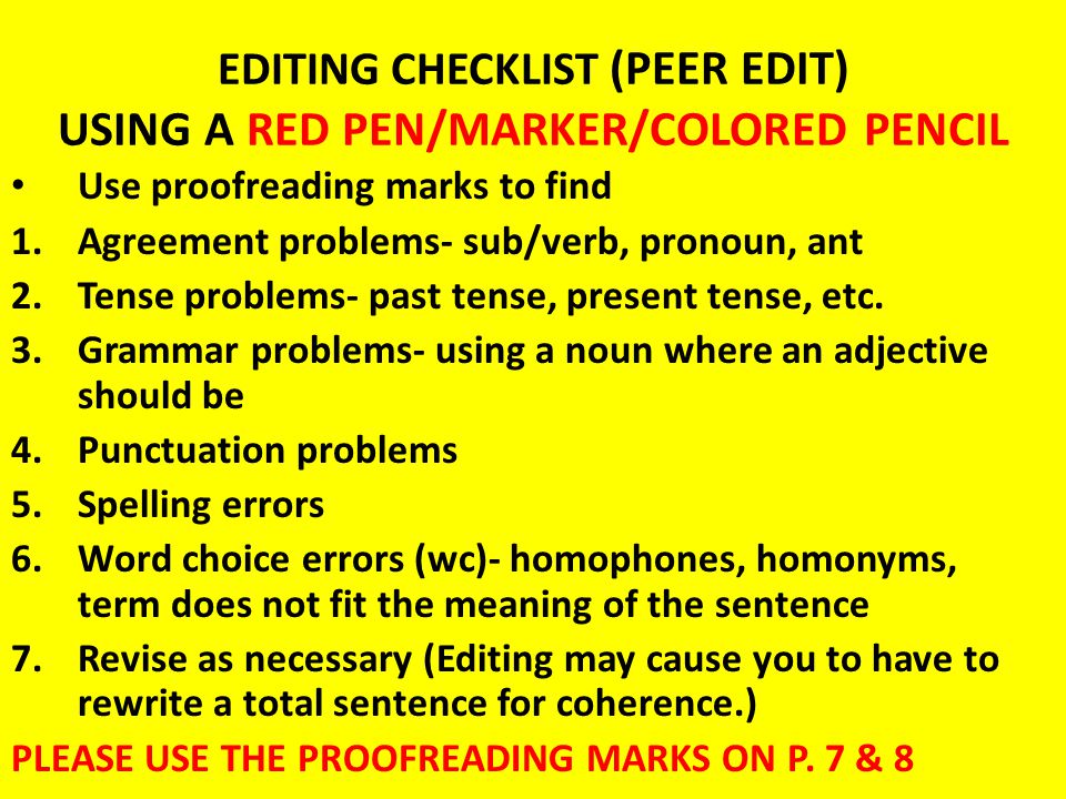 How To Proofread An Essay