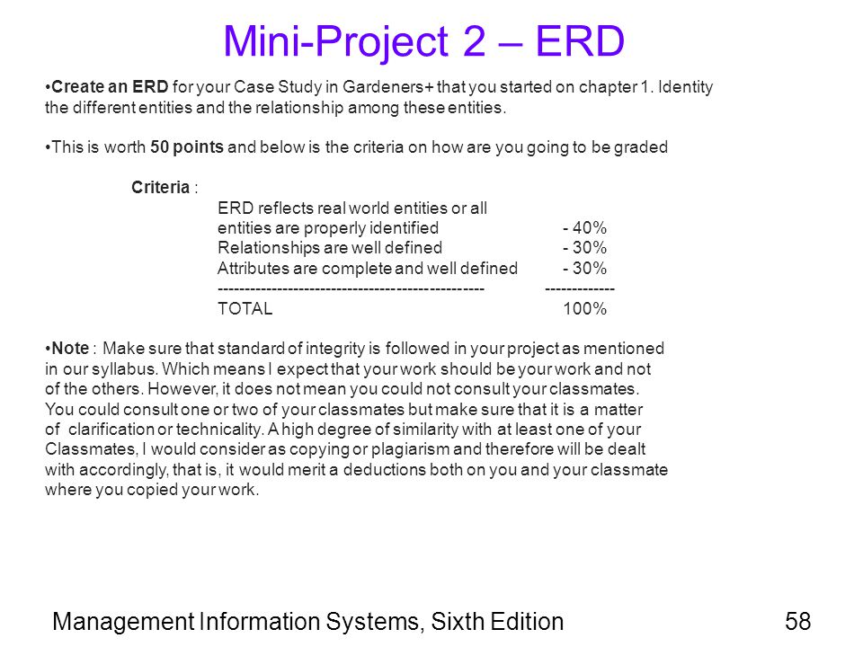 Case study project management information system