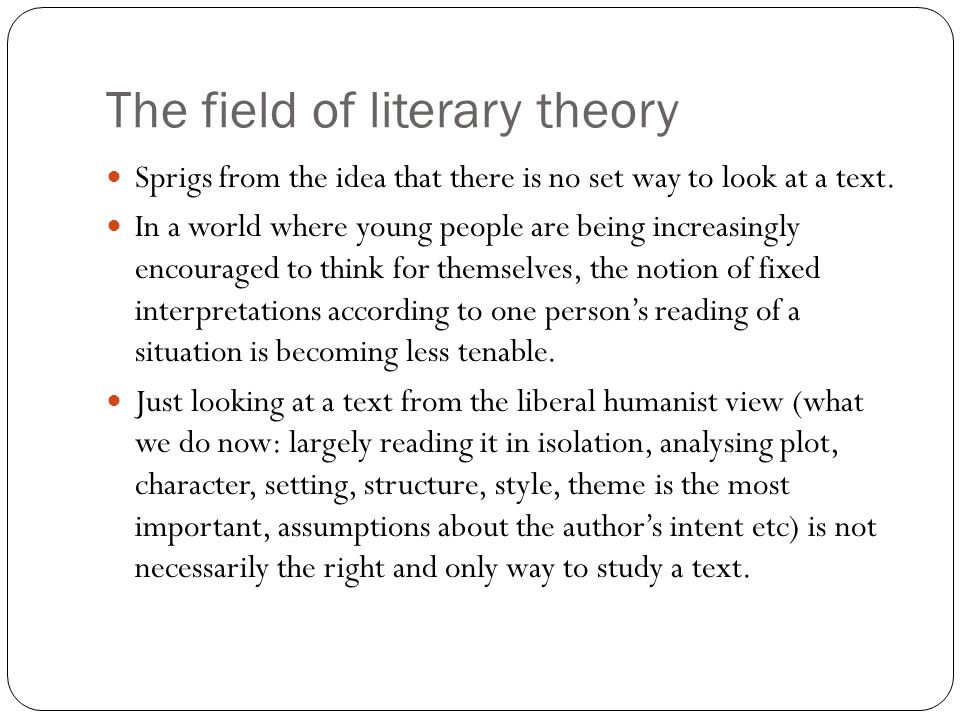 Presentation "Looking at Critical Theories Freudian Psychoanalytic ...