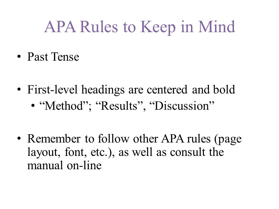 apa format discussion psychology 291 november 13 ppt download apa format discussion