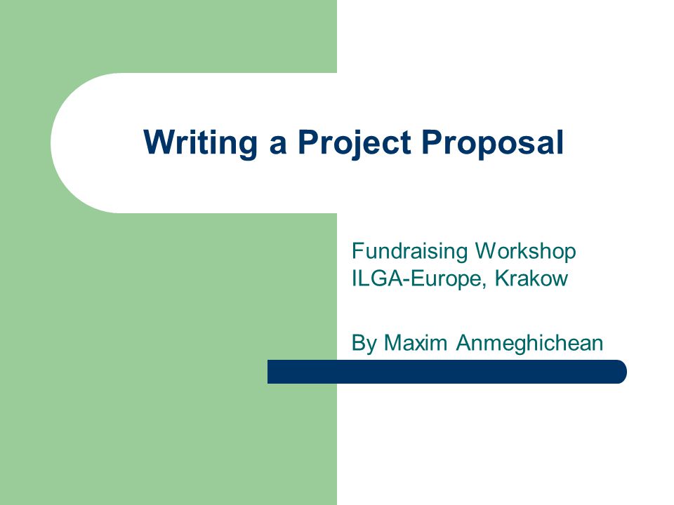 proposal for fundraising