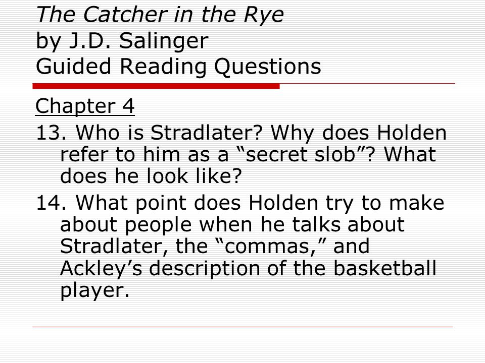 The Catcher In The Rye Symbolism Essay