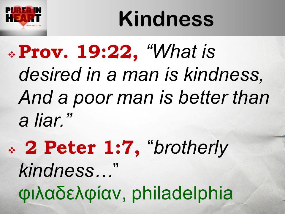 Kindness  Prov.