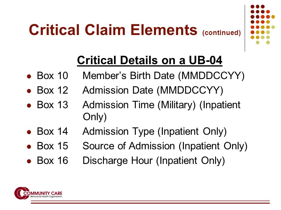 community cares claims process general claim information claims mmddccyy format