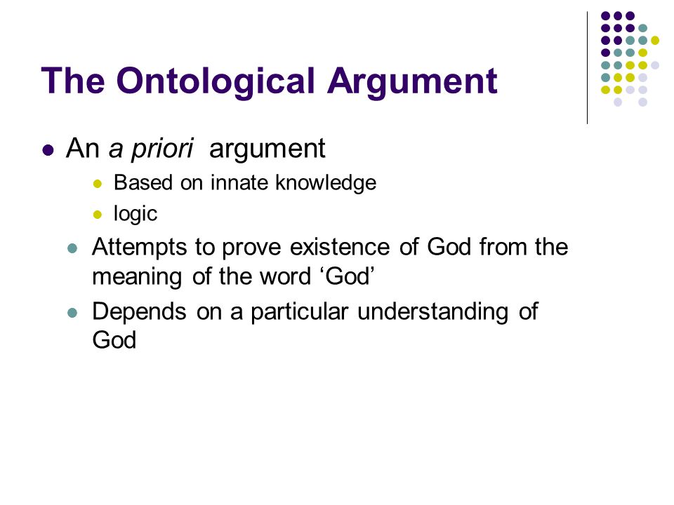 Ontological Argument - Essay by