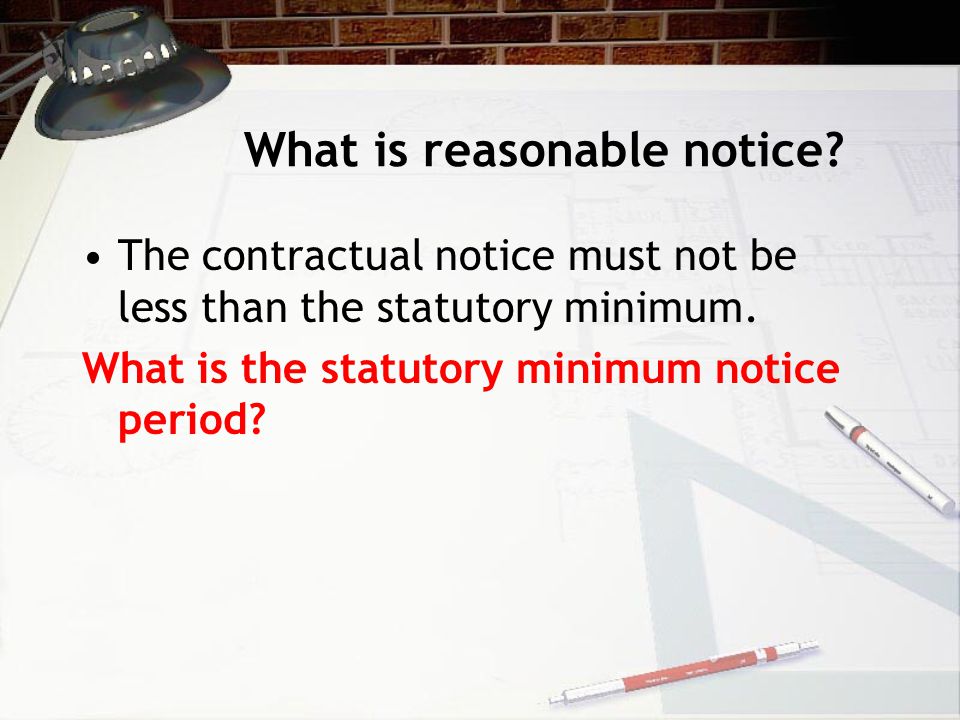 What is reasonable notice. Factors taken into account… The seniority of the employee.