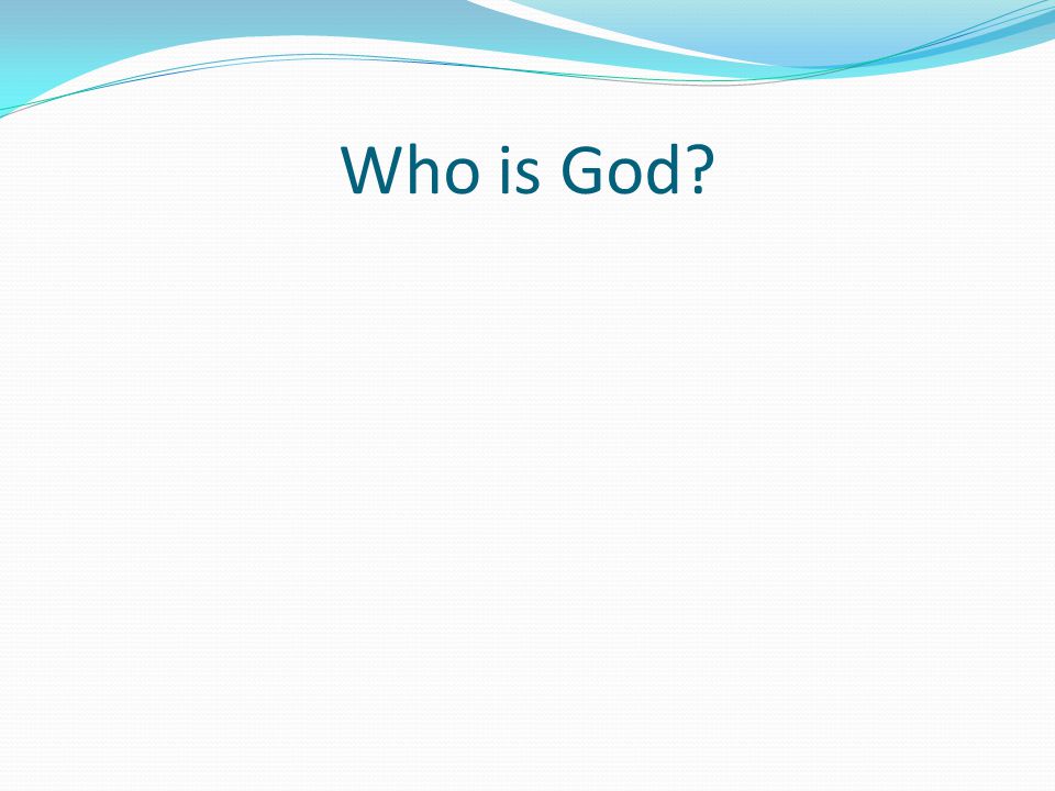 Who is God