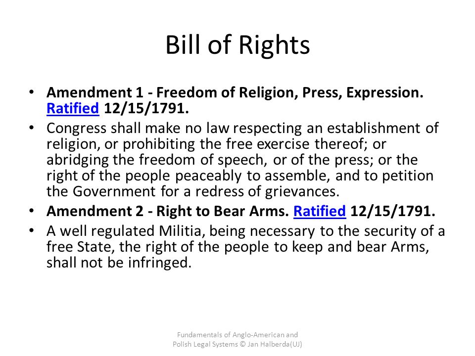 bill of rights and amendments bill of rights and amendments