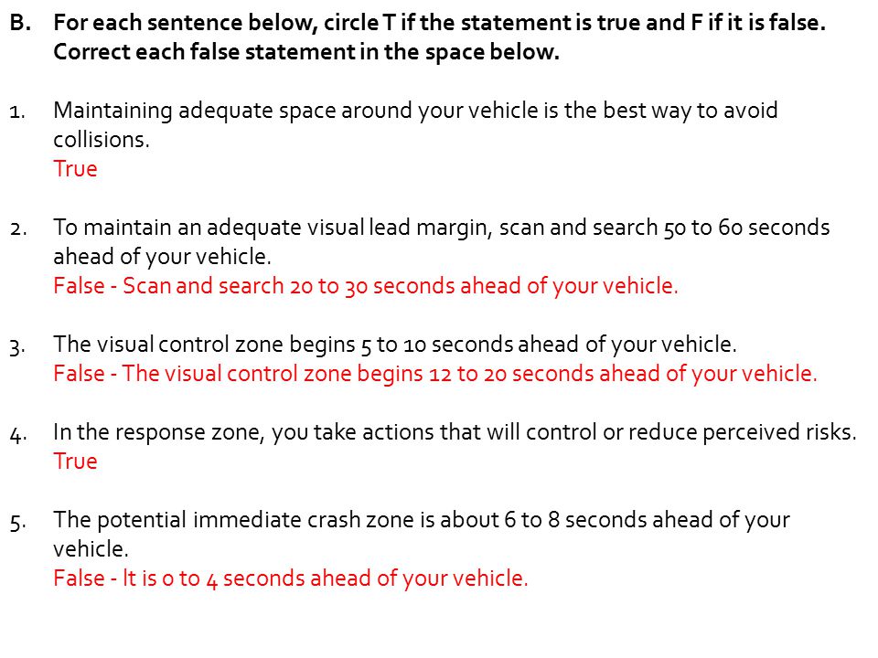 Drivers Ed Chapter 11 Quiz Answers Drivers Ed Chapter 11 Quiz Answers