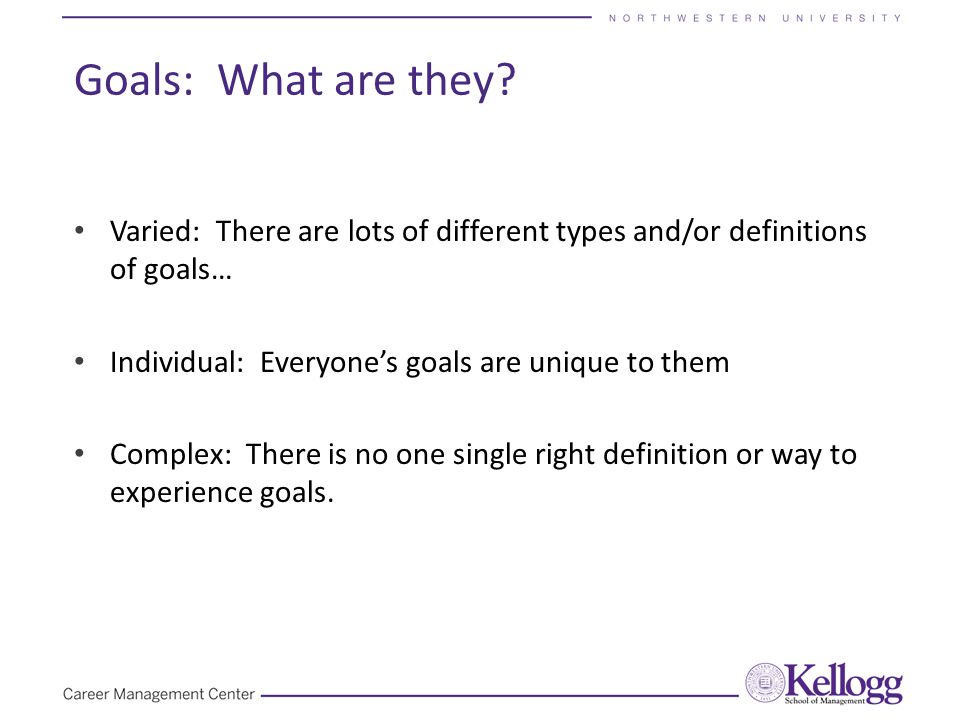 career goal definition