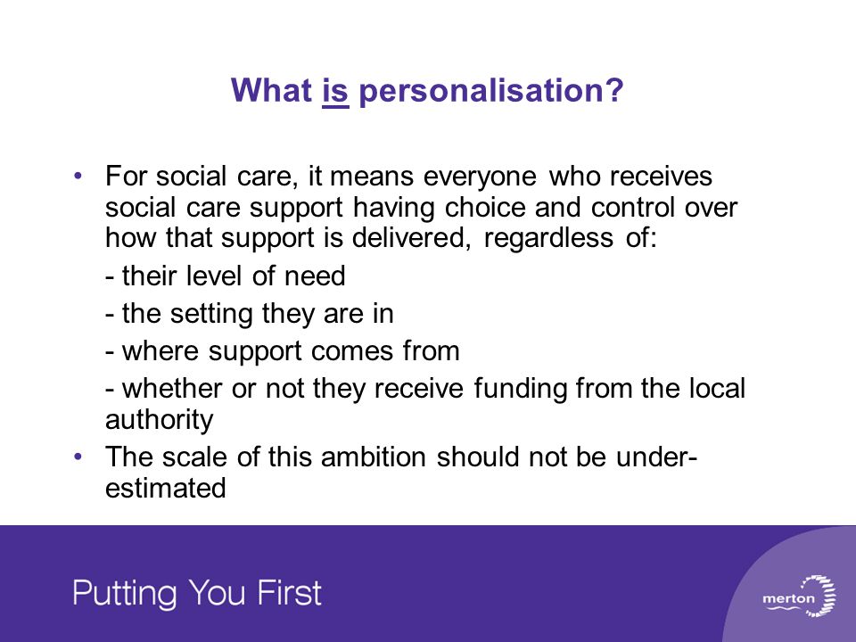 What is personalisation.