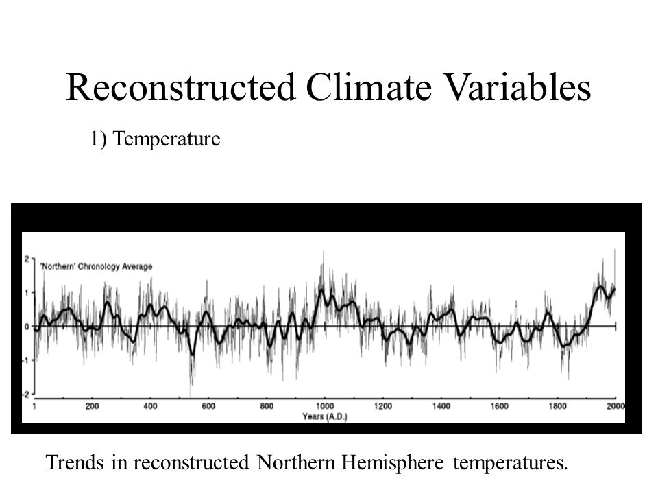 Trends in reconstructed Northern Hemisphere temperatures.
