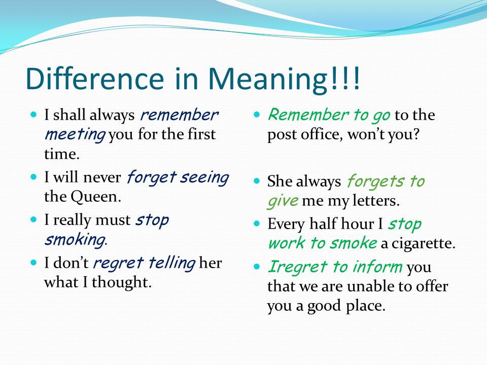 Difference in Meaning!!. I shall always remember meeting you for the first time.