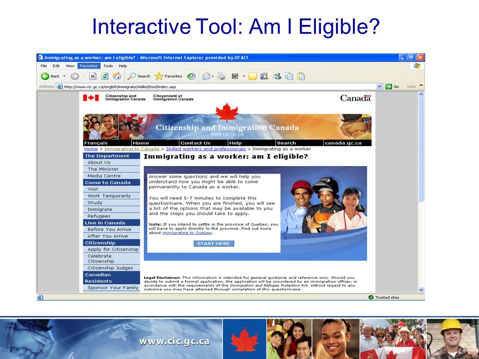 Interactive Tool: Am I Eligible
