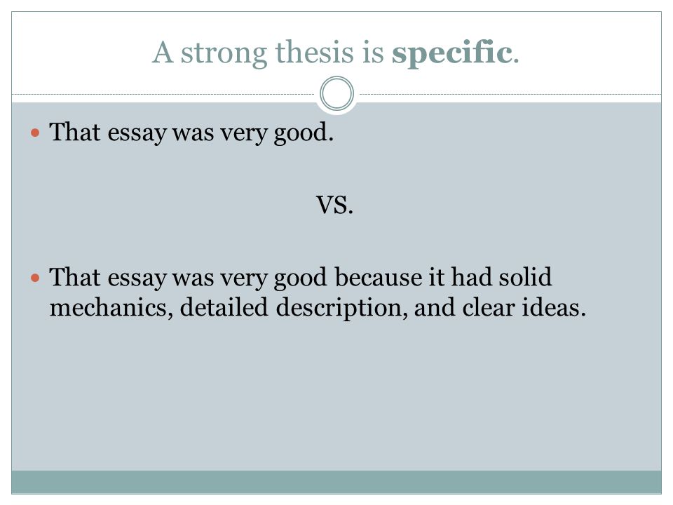 clear statement thesis clear statement thesis