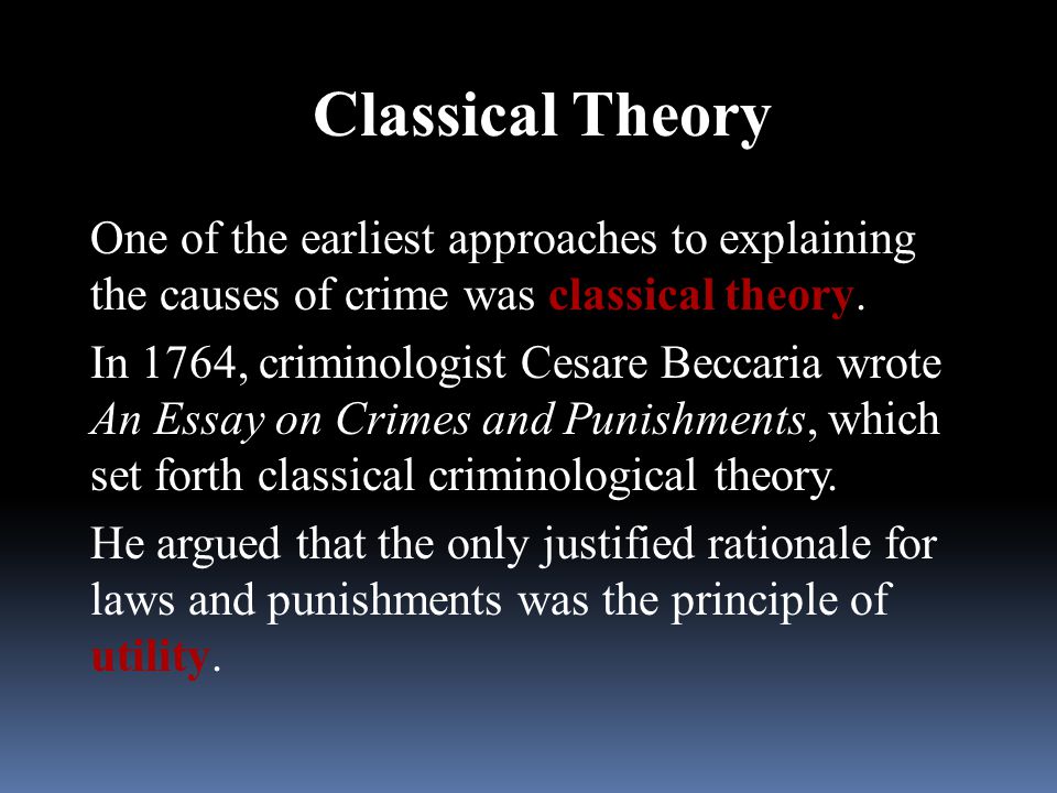 Criminology Essay Topics