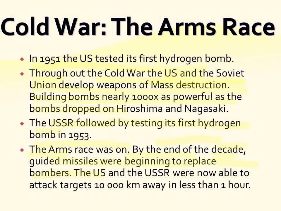 cold war and the arms race essay cold war and the arms race essay