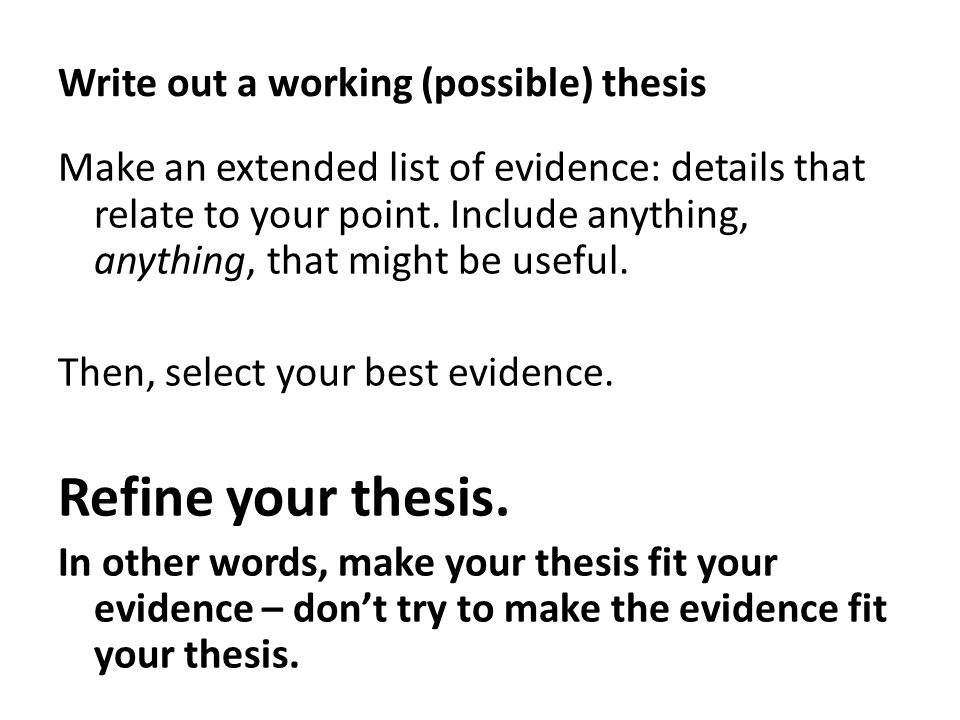Thesis A