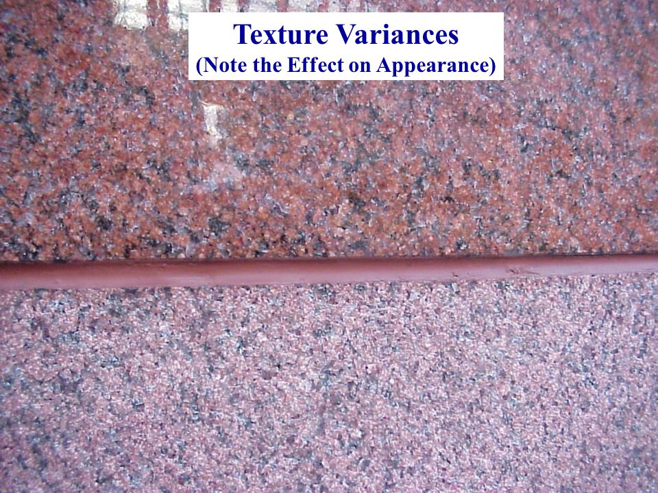 Texture Variances (Note the Effect on Appearance)