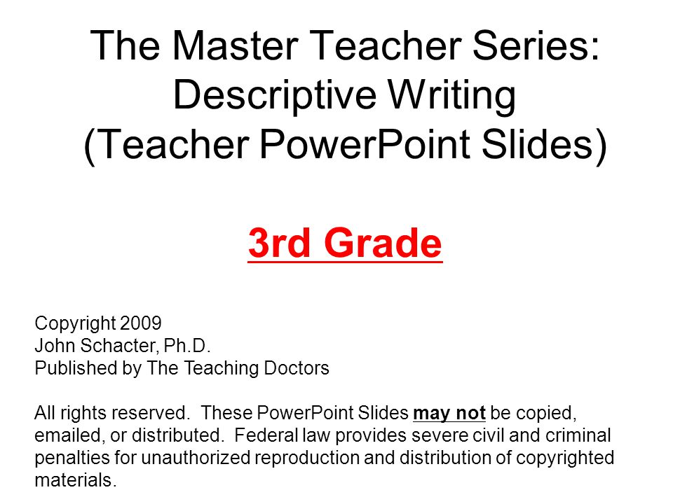 descriptive essay about a teacher